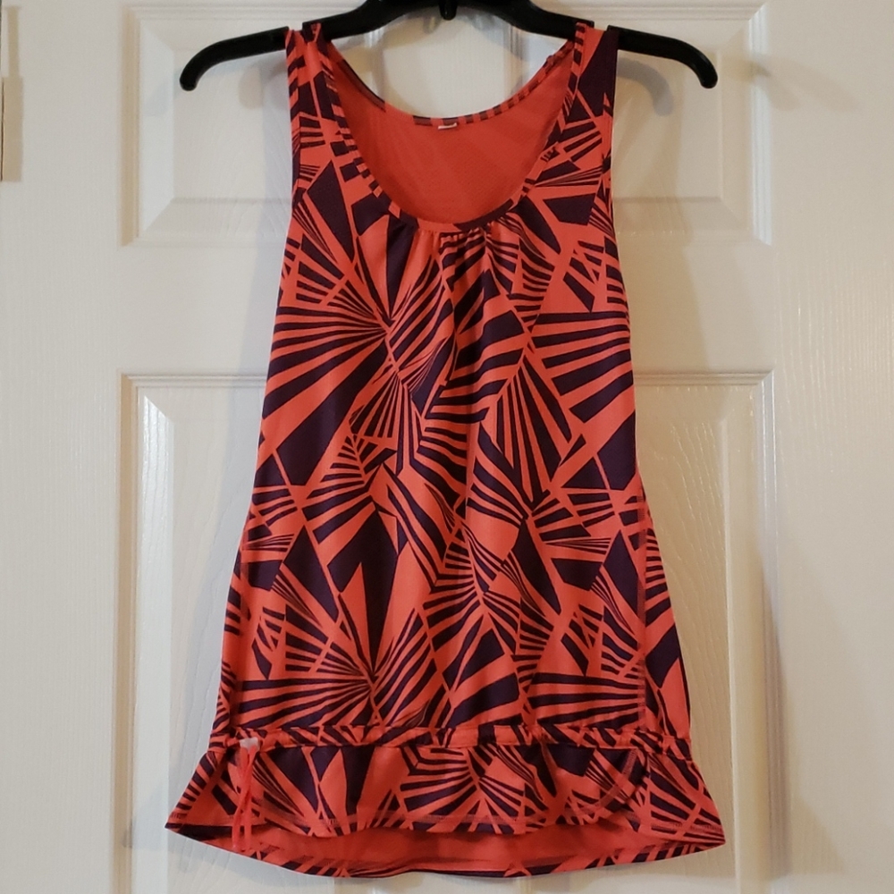 Lucy Orange and Purple Island Print